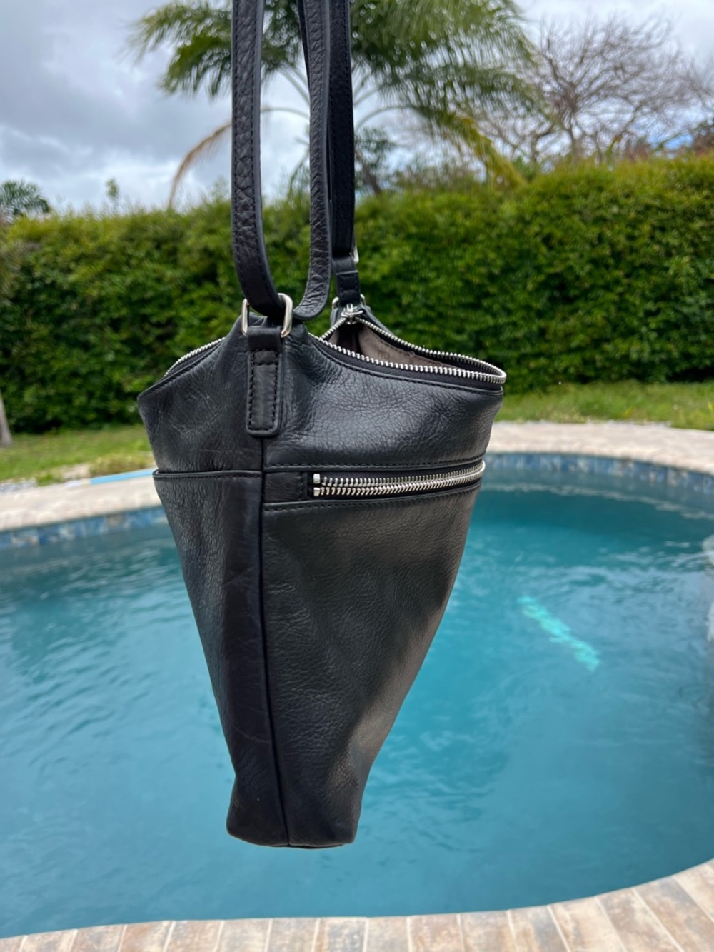 Margot Black Leather Crossbody/Shoulder Bag - Picture 14 of 15